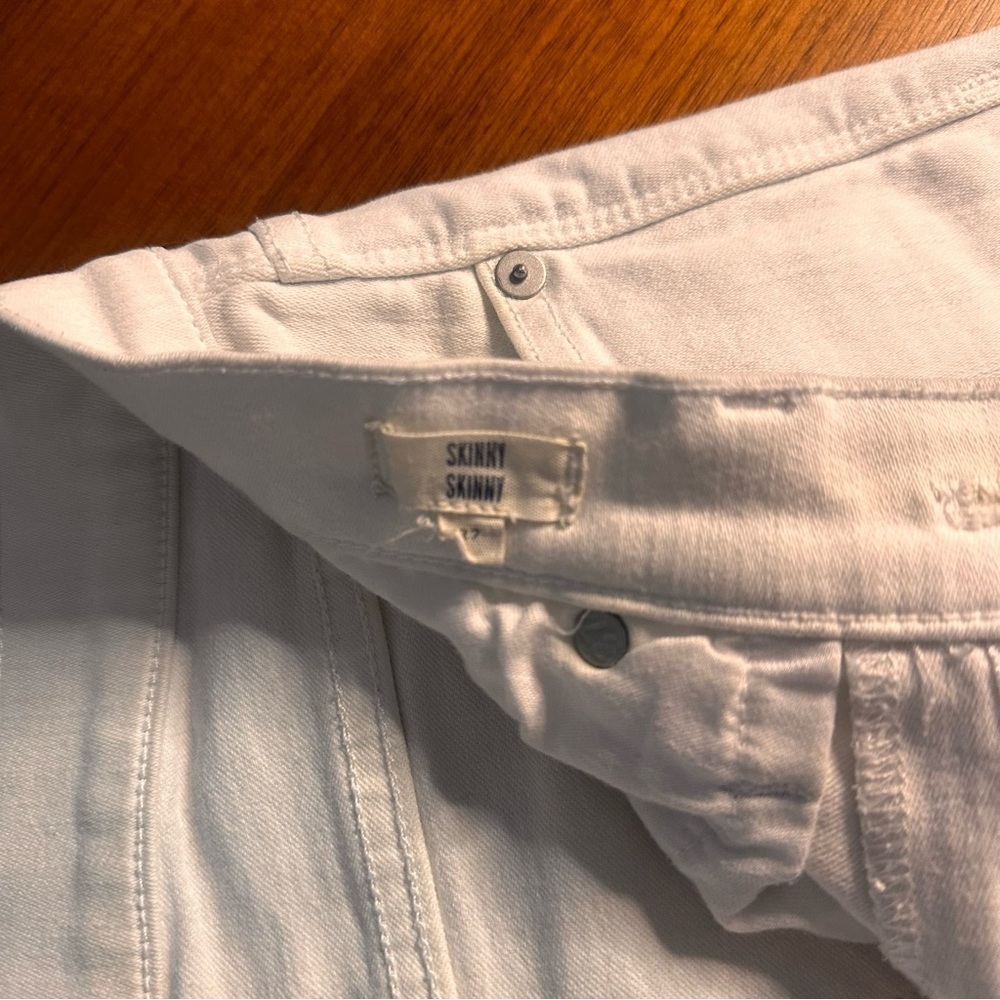 Madewell Women's Skinny Skinny Jeans Ankle - White size 27 - Picture 8 of 10